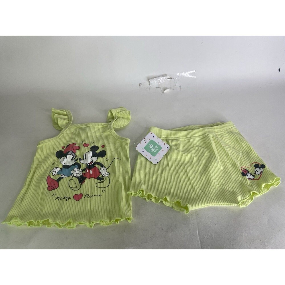 Disney Minnie Mouse 2 Piece Tank Top and Shorts Outfit Set Baby Girls 12 Months